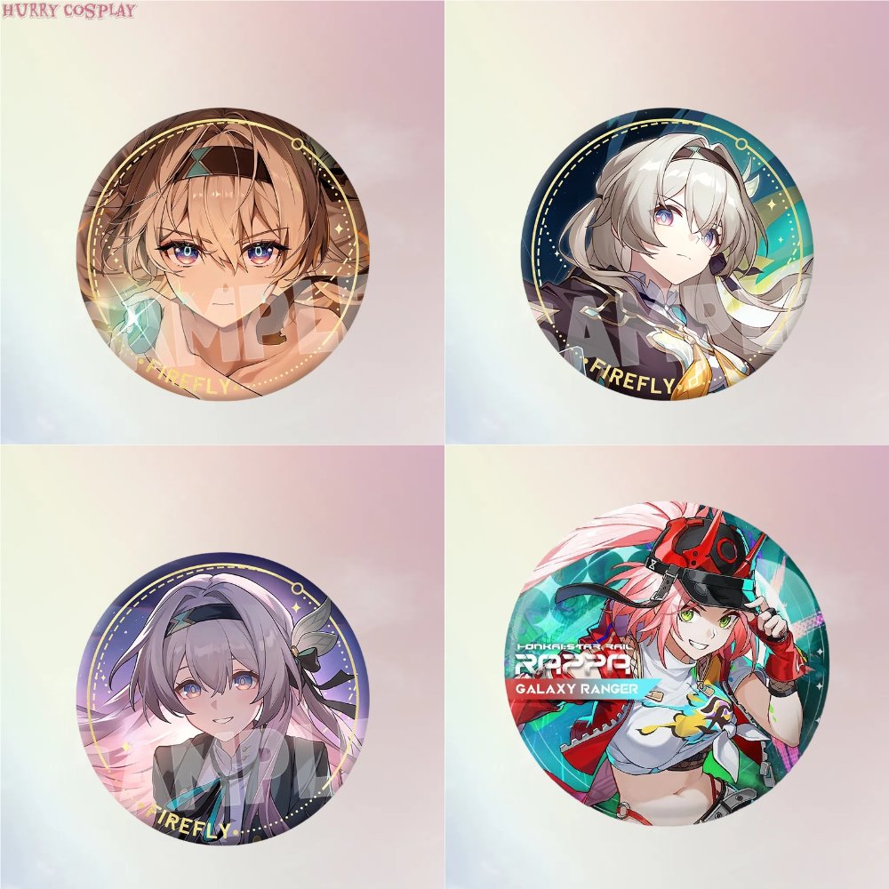 Honkai: Star Rail,Badge,Honkai Star Rail Character Badges 75mm Part 1